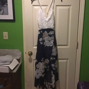 Sexy backless sundress